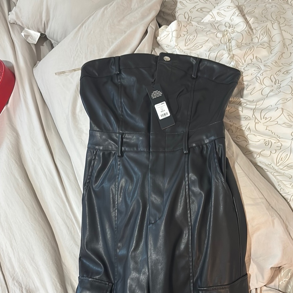 Black Strapless Jumpsuit's